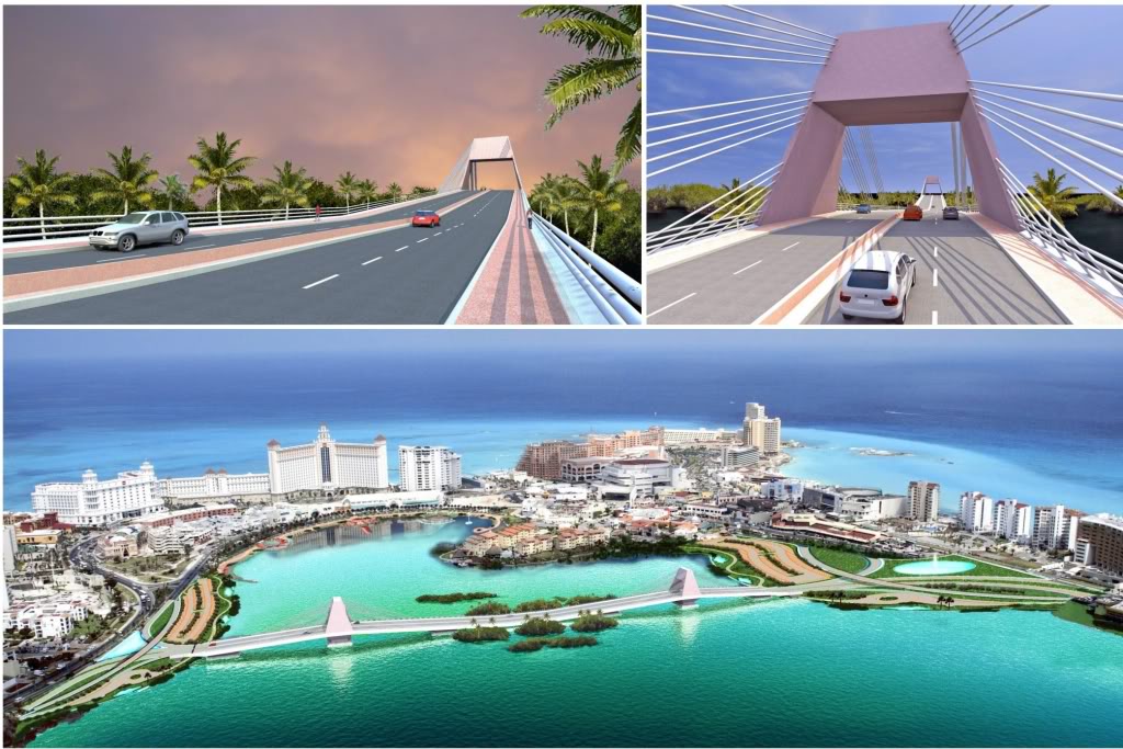Cancún: puente cruzando Zona Hotelera arranca en unos meses